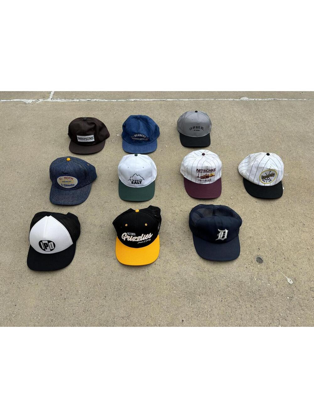 Vintage Snapback / Baseball Caps Collection - 9 Pieces